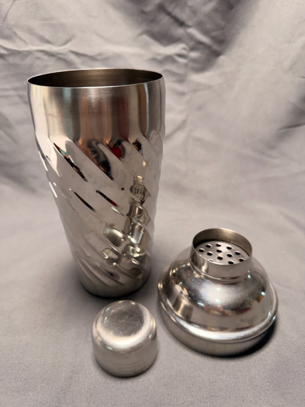 Stainless Steel Cocktail Shaker Set - Silver
